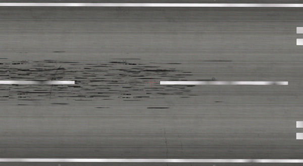 Runway displaying realistic skid markings.