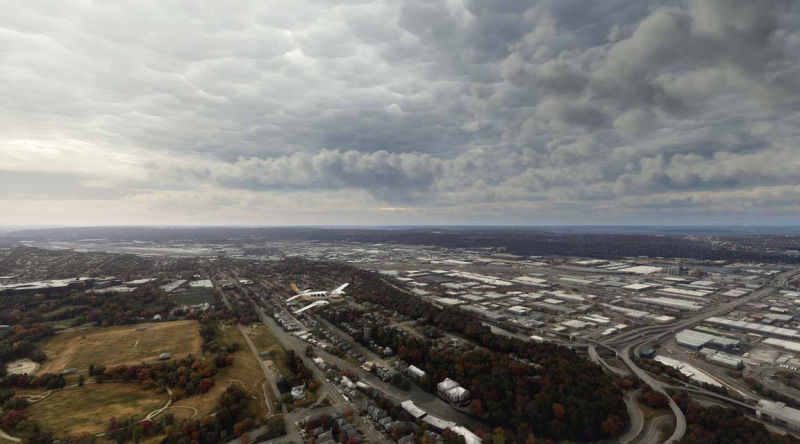 Image showcasing REX AccuSeason's terrain coloring tool in action