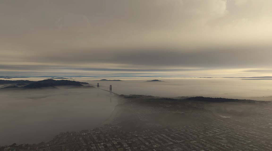 Visual representation of REX AccuSeason's weather presets feature in use