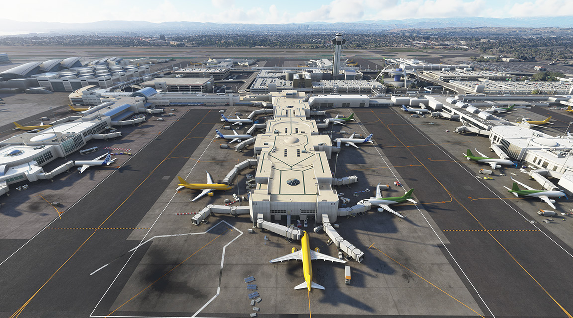 KLAX displayed with RGAT texture replacement.