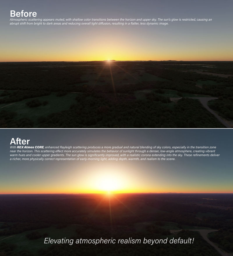 Fixed cloud definition, added true rayleigh scattering, fixed atmospheric coloring, corrected  cloud lighting and ozone, which then helped balance the overall scene HDR toning.