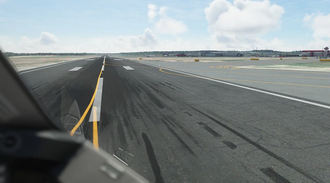 Touchdown-zone rubber buildup with REX Real Global Airport Textures