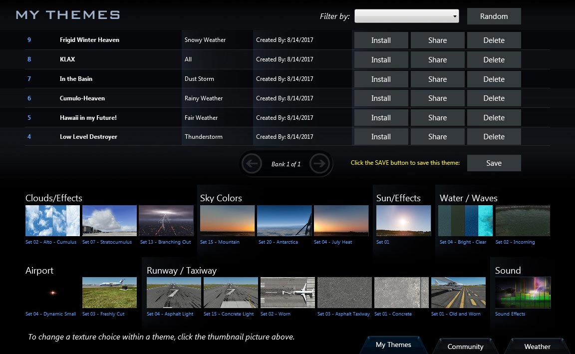 Cloud-based control center from an application.