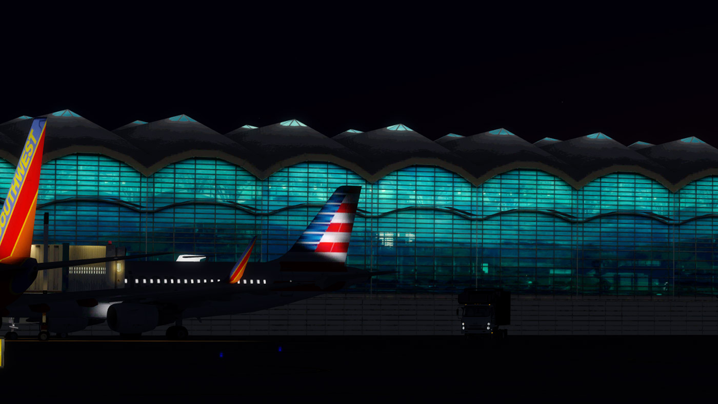 A massive structure with numerous glass windows.